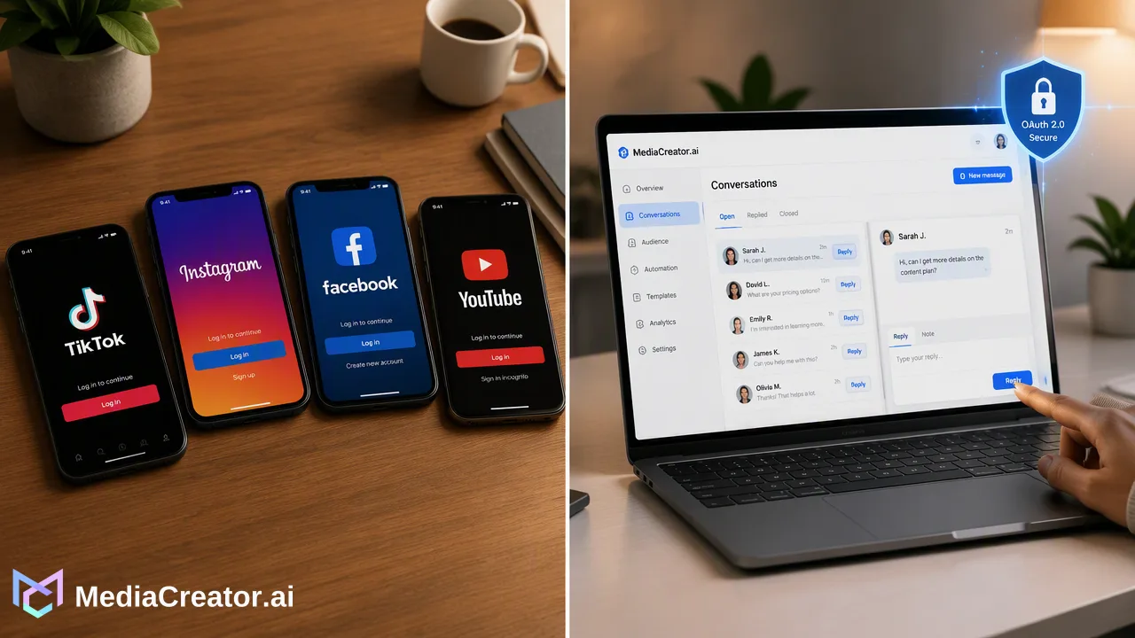 Centralizing Social Media Engagement: How to Manage Comments, DMs, and Mentions from One Unified Inbox - Blog article cover image about Learn how a unified social media inbox centralizes...