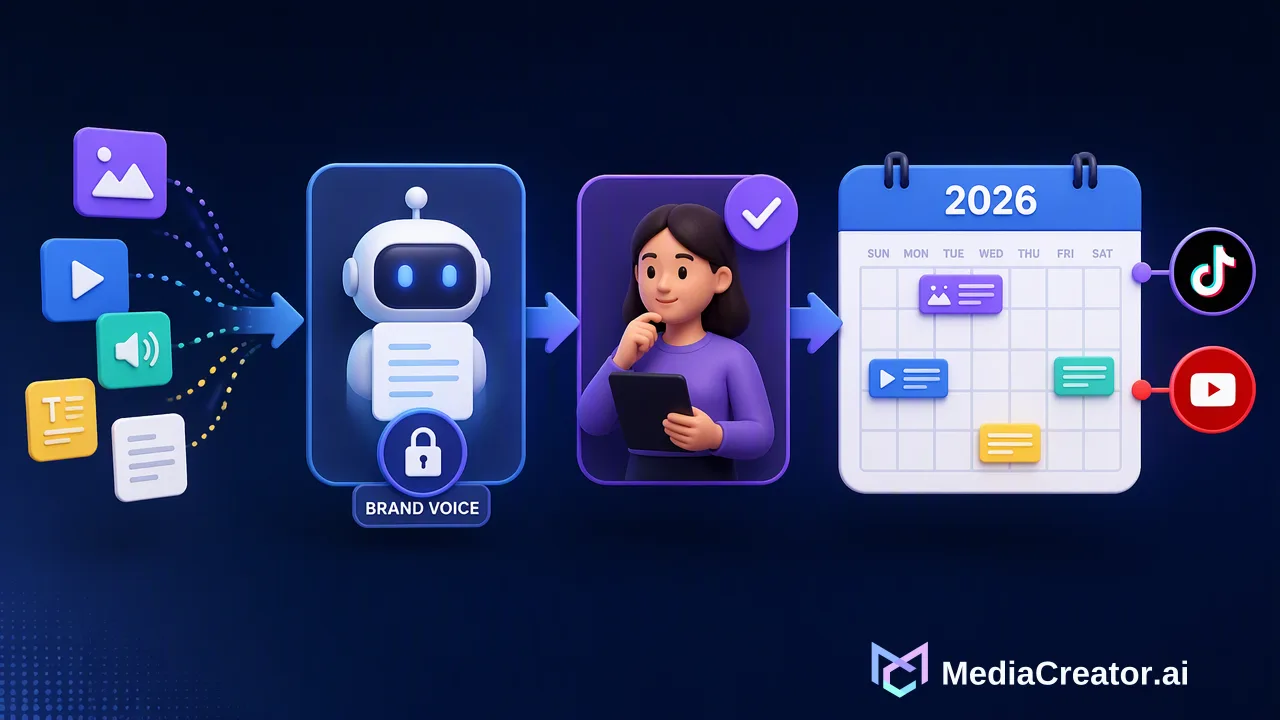 How to Build a Scalable Social Media Content Calendar for 2026 - Blog article cover image about Learn how to build a scalable social media content...